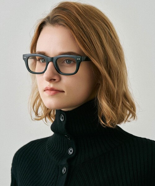 SENSE OF PLACE by URBAN RESEARCH(センスオブプレイスバイアーバンリサーチ)の「NUEF nuef0136(メガネ・レディース・BLACK/KHAKI/CLEAR×BLK・One)」の7枚目の写真