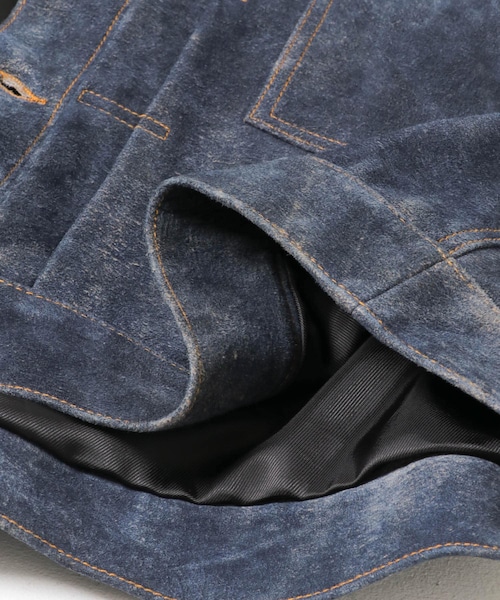 URBAN RESEARCH（アーバンリサーチ）の「『別注』SEVEN BY SEVEN×URBAN RESEARCH　1ST TYPE LEATHER JACKET（テーラードジャケット・メンズ・BLACK/NAVY・M/L）」の22枚目の写真