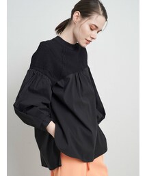 ELENDEEK | CABLE NECK MIX TUNIC(シャツ/ブラウス)
