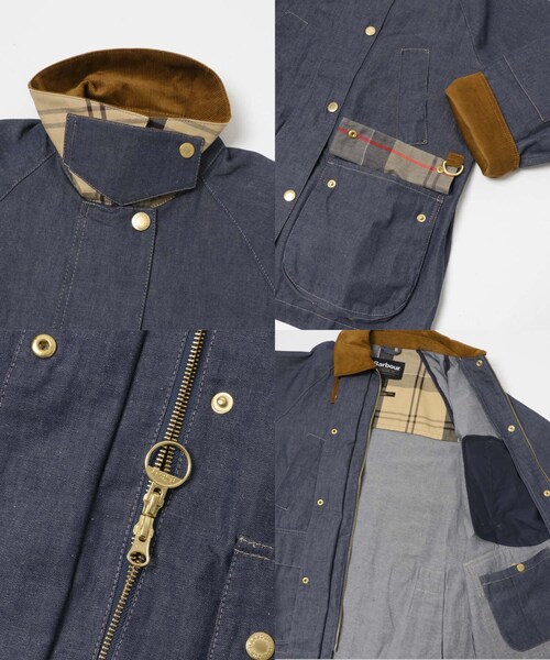 URBAN RESEARCH DOORS（アーバンリサーチドアーズ）の「Barbour　ASKER CASUAL JACKET（デニムジャケット・レディース・INDIGO・10）」の4枚目の写真