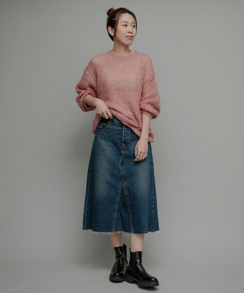 URBAN RESEARCH Sonny Label（アーバンリサーチサニーレーベル）の「Levi’s　HR A-LINE DECON SKIRT（デニムスカート・レディース・H HEART・25/26/27）」の6枚目の写真