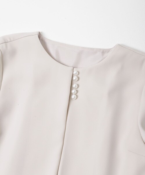 URBAN RESEARCH ROSSO（アーバンリサーチロッソ）の「kaene　フレアジャケットセットワンピース（ワンピース・レディース・beige/navy・M）」の11枚目の写真