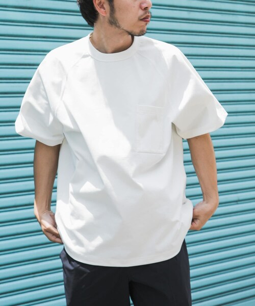 EKAL（エカル）の「『吸水速乾/UVカット』DRY OUT BALLOON FIT T-SHIRTS（Tシャツ/カットソー・メンズ・ブラック/ホワイト/ネイビー/グラファイト/ブラウンカーキ/ダークプラム・M/L）」の14枚目の写真