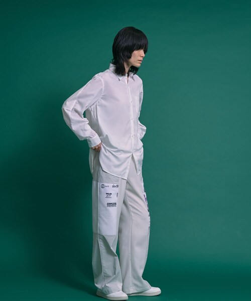 THE GOODLAND MARKET（ザグッドランドマーケット）の「SREU　Swiching PANTS（その他パンツ・レディース・IVORY2/IVORY1/BLACK1/BLACK2・L/S）」の11枚目の写真