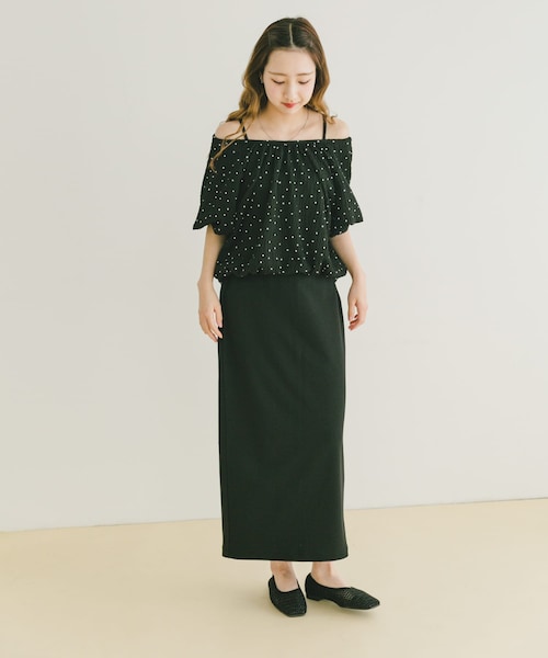 ITEMS URBANRESEARCH（アイテムズ アーバンリサーチ）の「バルーントップス×スカートセット（セットアップ・レディース・BLK/OFF・FREE）」の17枚目の写真