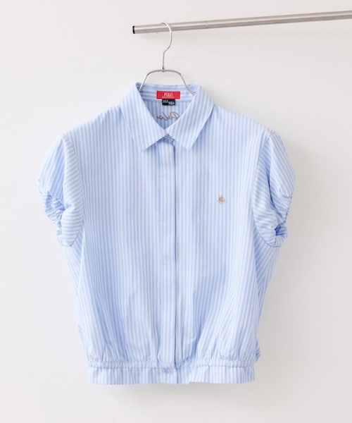 VIS(ビス)の「【POLO BCS】VIS別注コンパクトシャツ(シャツ/ブラウス・レディース・ブラック系/ホワイト系/サックス/ピンク・F)」の3枚目の写真