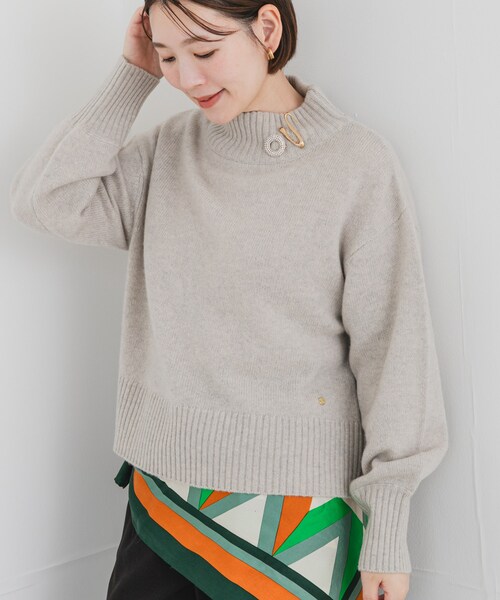 URBAN RESEARCH ROSSO（アーバンリサーチロッソ）の「F by ROSSO　ハミルトンハイネックニット（ニット/セーター・レディース・L/GREIGE/GRAY/D/CHERRY/BLUE・FREE）」の19枚目の写真