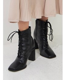 MERCURYDUO | レースアップスクエアショートブーツ(ブーツ)