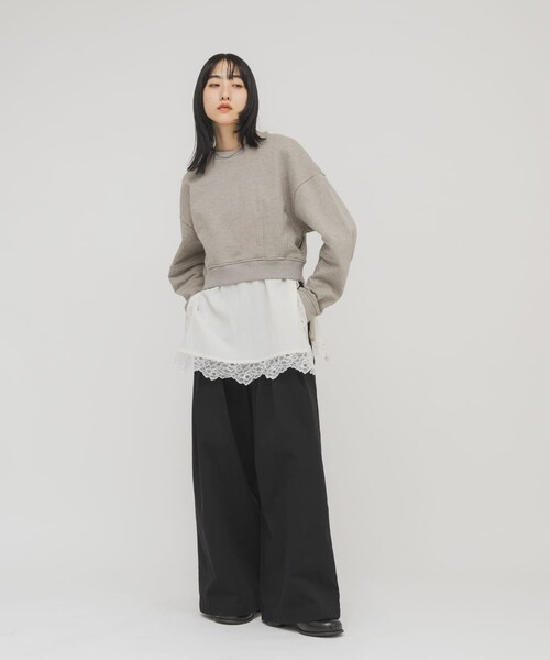 KBF（ケイビーエフ）の「ヴィンテージライクレースキャミソール（キャミソール・レディース・IVORY/BEIGE/BROWN・One）」の13枚目の写真