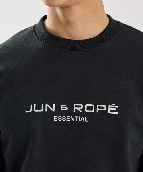ROPE'（ロペ）の「【ESSENTIAL】フロントロゴ裏起毛トレーナー/セットアップ対応（スウェット・レディース・ブラック/グレー・L/M/XL）」の11枚目の写真