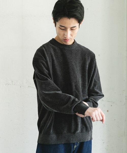 URBAN RESEARCH DOORS（アーバンリサーチドアーズ）の「モールニットプルオーバー（ニット/セーター・メンズ・GREIGE/SAGE/CHARCOAL・M/L）」の8枚目の写真
