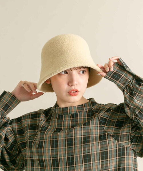 KBF（ケイビーエフ）の「シャギーベルHAT（ハット・レディース・BLACK/YEL BEIGE/BROWN・one）」の19枚目の写真