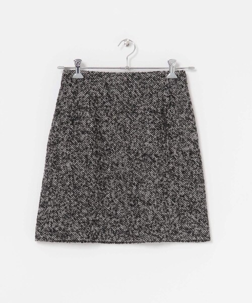 URBAN RESEARCH ROSSO（アーバンリサーチロッソ）の「ウール混ループツイードミニスカート（スカート・レディース・OFF×BLACK/CAMEL×BK・36/38）」の5枚目の写真