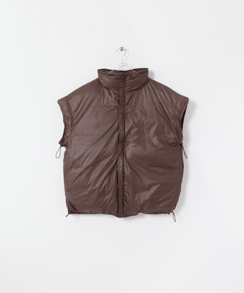 LAATO（ラート）の「short-sleeved down vest（その他アウター・レディース・チョコレート/ラクダ・FREE）」の12枚目の写真