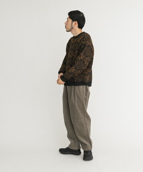 EKAL（エカル）の「ノルディックニットプルオーバー（ニット/セーター・メンズ・ブラウン/レッド・M/L）」の10枚目の写真