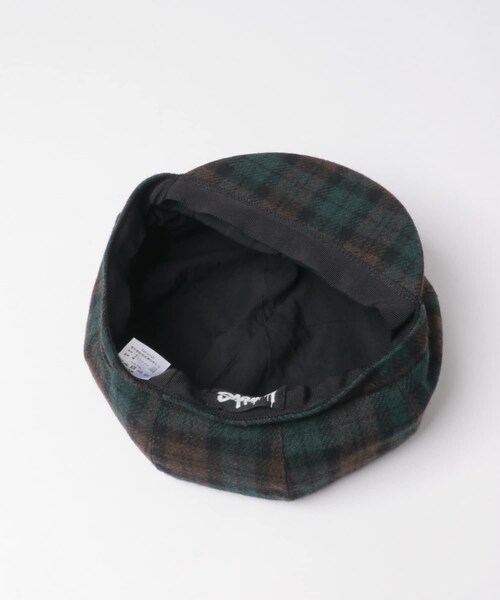 URBAN RESEARCH（アーバンリサーチ）の「saravah　NAJA（ハンチング/ベレー帽・メンズ・GREEN CHK/BLACK・58/59）」の8枚目の写真