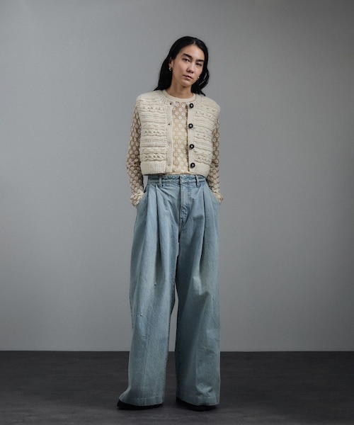 ADAM ET ROPE'(アダムエロペ)の「【J'aDoRe・店舗限定】【TANAKA(タナカ)】HAKAMA JEAN TROUSERS(デニムパンツ・レディース・ブルー系・25/26/27)」の11枚目の写真