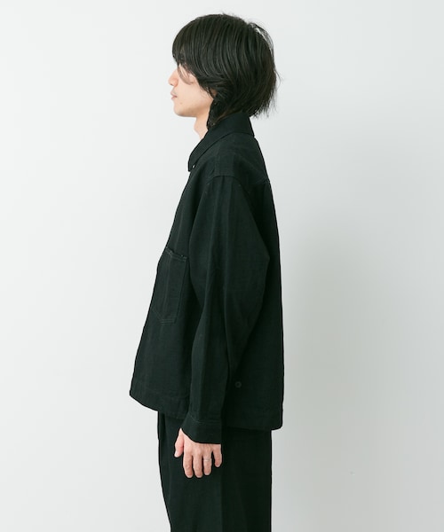 URBAN RESEARCH DOORS(アーバンリサーチドアーズ)の「STILL BY HAND 12OZ DENIM JACKET(デニムジャケット・メンズ・BLACK/DARK NAVY・46/48)」の6枚目の写真