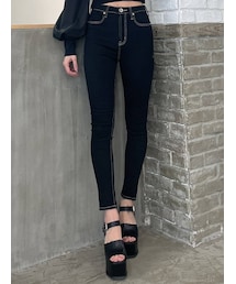 GYDA | ハイウエストワンウォッシュパンツ(デニムパンツ)