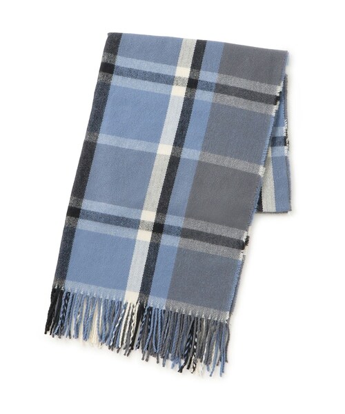 ROPE' PICNIC（ロペピクニック）の「チェックストール（ストール/ショール・レディース・ベージュ/ブルー系/レッド系・F）」の2枚目の写真