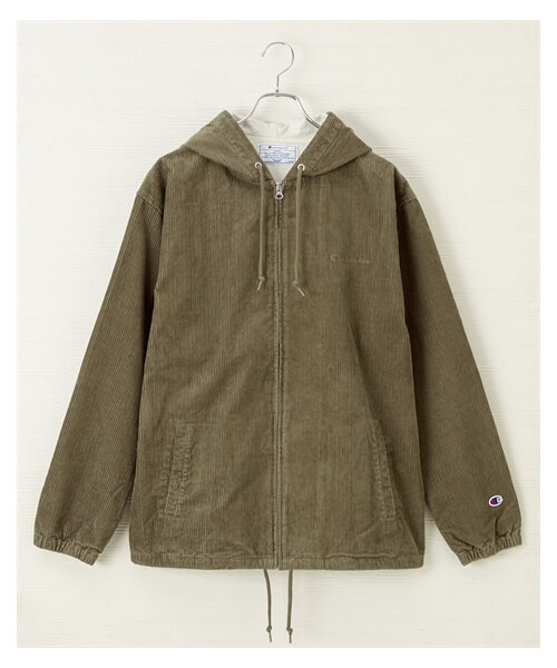 nissen（ニッセン）の「綿100％コーデュロイ素材フード付きジャケット