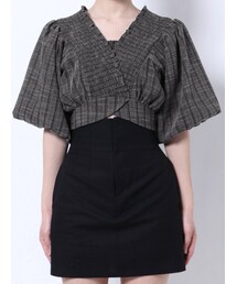 EMODA | シャーリングタイトップ(Tシャツ/カットソー)