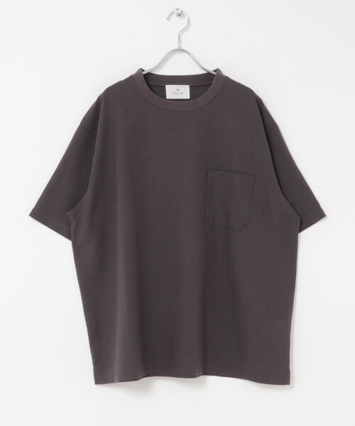 URBAN RESEARCH Sonny Label（アーバンリサーチサニーレーベル）の「接触冷感リネン混ショートスリーブTシャツ（Tシャツ/カットソー・メンズ・ストライプ/チャコール/ブラック・M/L/XL）」の20枚目の写真