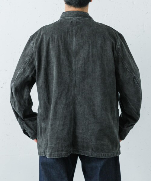 URBAN RESEARCH(アーバンリサーチ)の「Needles COVERALL SUMI DYE(デニムジャケット・メンズ・BLACK・S/M)」の3枚目の写真