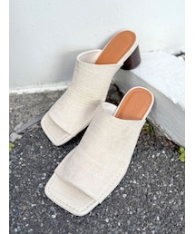 Ungrid | カットデザインヒールサンダル(サンダル)