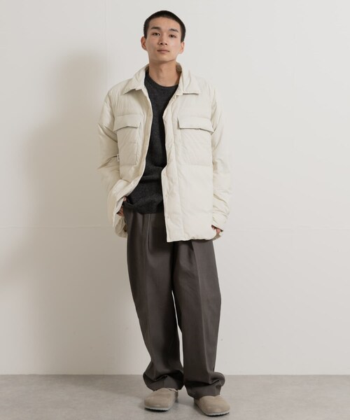 THE GOODLAND MARKET（ザグッドランドマーケット）の「KWD　LIGHT DOWN SHIRTS JACKET（その他アウター・レディース・Ivory/L.Yellow/Navy・FREE）」の10枚目の写真