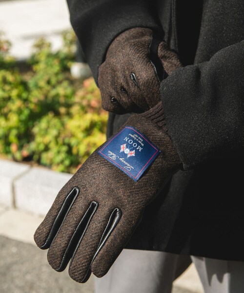 URBAN RESEARCH DOORS(アーバンリサーチドアーズ)の「MOONツイードレザーグローブ(ベルト・メンズ・CHARCOAL/NAVY/BEIGE/BROWN・-)」の10枚目の写真