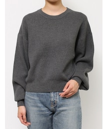 Ungrid | カシミヤ混スムース編みルーズニット(ニット/セーター)