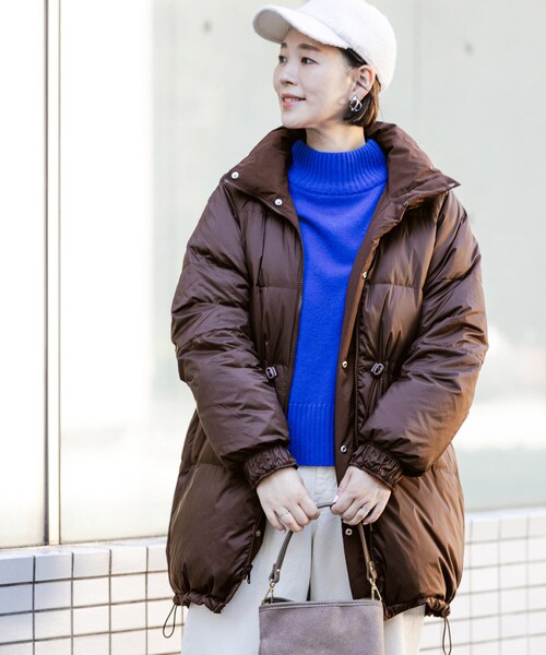 URBAN RESEARCH ROSSO（アーバンリサーチロッソ）の「F by ROSSO　撥水リバーシブルロングダウン（その他アウター・レディース・BROWN/BLACK・Free）」の20枚目の写真