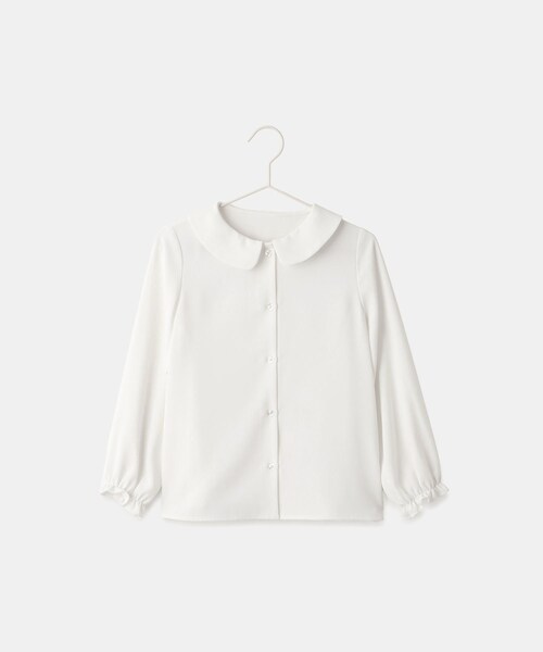 ROPE' PICNIC（ロペピクニック）の「【KIDS/キッズ】丸衿ブラウス/セレモニー対応（シャツ/ブラウス・キッズ・ホワイト・110/120/130/140/150）」の6枚目の写真