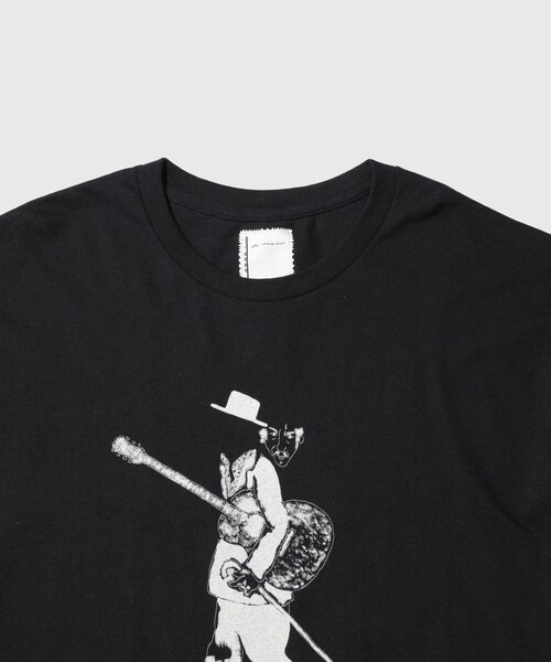 ADAM ET ROPE'(アダムエロペ)の「【BLACKBIRD/ブラックバード】short sleeve cut sewn 03(Tシャツ/カットソー・メンズ・ブラック/ホワイト・1/2)」の6枚目の写真