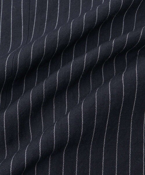 ROPE'（ロペ）の「【drawell（ドロウェル）】STRIPE PEAK LAPEL JK｜ジャケット（テーラードジャケット・レディース・ライトグレー/ネイビー・F）」の12枚目の写真