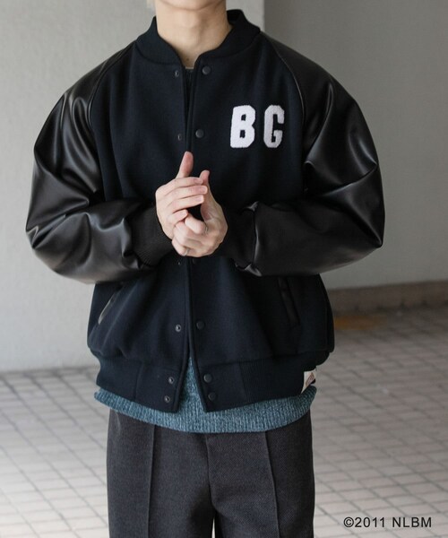 SENSE OF PLACE by URBAN RESEARCH(センスオブプレイスバイアーバンリサーチ)の「Negro Leagues スタジャン(スタジャン・メンズ・BLACK/NAVY・M/L)」の14枚目の写真