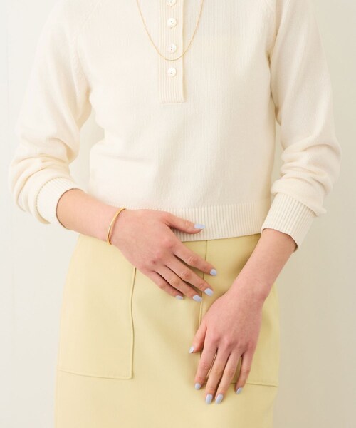 ROPE'（ロペ）の「ヘンリーネックラグランスリーブニットプルオーバー/イージーケア（ニット/セーター・レディース・ホワイト/ネイビー/レッド・F）」の15枚目の写真