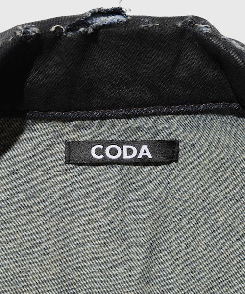 ADAM ET ROPE'(アダムエロペ)の「【CODA/コーダ】WAXED OFFSET DENIM TIERED JACKET(デニムジャケット・メンズ・ネイビー系・0/1/2)」の12枚目の写真