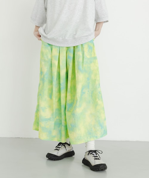 EKAL（エカル）の「『UR TECH』ナイロンタッサーワイドパンツ（その他パンツ・レディース・レイクサンリーフ/グラファイト/ネイビー/レイクブルー/ベージュ・One）」の20枚目の写真