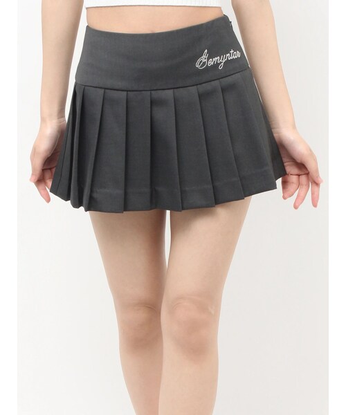 GYDA(ジェイダ)の「GEMYNTAR bijouスカートライクショートパンツ(スカート・レディース・グレー/チャコールグレー・F)」の3枚目の写真