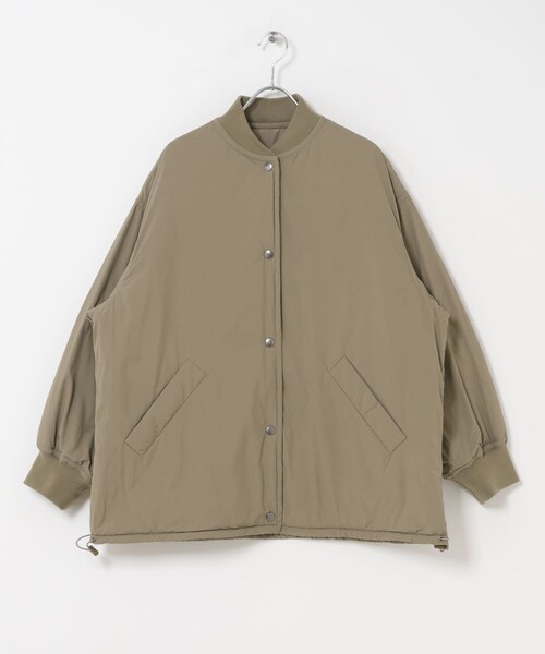 URBAN RESEARCH DOORS(アーバンリサーチドアーズ)の「FORK&SPOON SORONAリバーシブルブルゾン(ブルゾン・レディース・BLACK/BEIGE/KHAKI・1)」の9枚目の写真