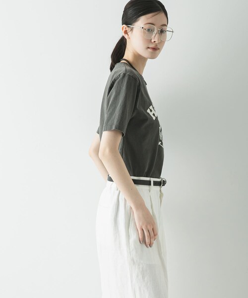 URBAN RESEARCH（アーバンリサーチ）の「『別注』Mixta×URBAN RESEARCH　HEMET（Tシャツ/カットソー・レディース・CAMEL/NATURAL/V BLACK・S）」の6枚目の写真