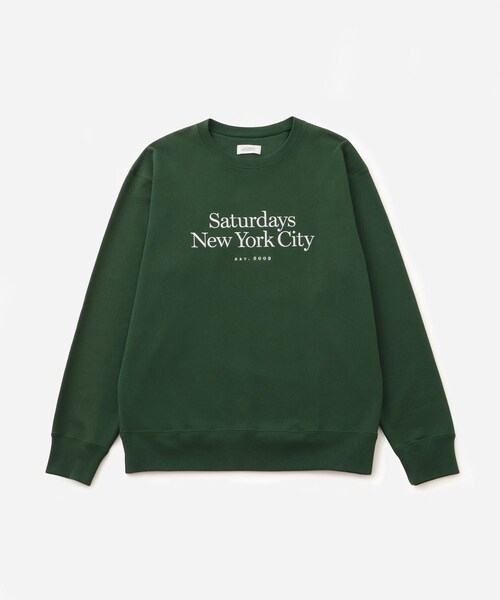 Saturdays NYC（サタデーズ ニューヨークシティ ）の「BOWERY MILLER STANDARD CREW（スウェット・レディース・グリーン/パープル/ブラック/グレー・XS/XL/XXL）」の7枚目の写真