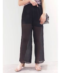 EVRIS | プリーツイージーワイドパンツ(その他パンツ)