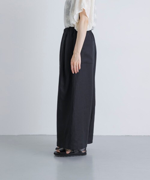 かぐれ（カグレ）の「カラーリネンクロップドパンツ（その他パンツ・レディース・BLACK/BEIGE/BLUE/RED・Free）」の15枚目の写真