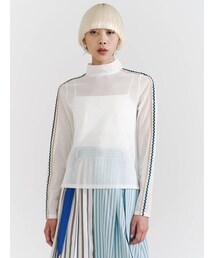 PAMEO POSE（パメオポーズ）の「【TRAPEZE】Wavy Line Skin Top