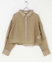 ITEMS URBANRESEARCH | シアークロップドボリュームスリーブシャツ(シャツ/ブラウス)