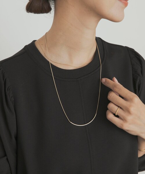 URBAN RESEARCH DOORS（アーバンリサーチドアーズ）の「カーブスライドネックレス（ネックレス・レディース・GOLD/SILVER・one）」の8枚目の写真