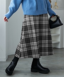 nissen | 裏シャギーあったかロングスカート（サイドポケット付）＜大きいサイズ有＞(スカート)